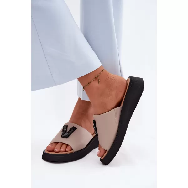  Damenhausschuhe VINCEZA 66950 BEIGE 