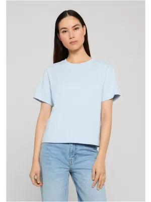 Damen-T-Shirt URBAN CLASSICS TB7494-21550 BLAU EINFRIEREN