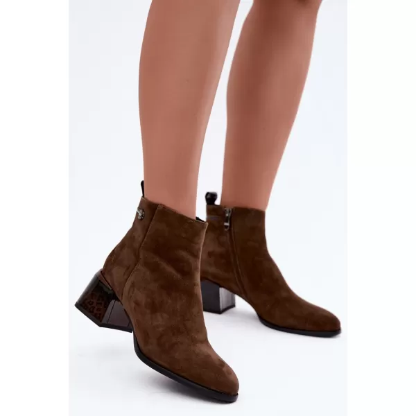  Damen-Stiefeletten BOTO 26BT24-398 KAFFEE 