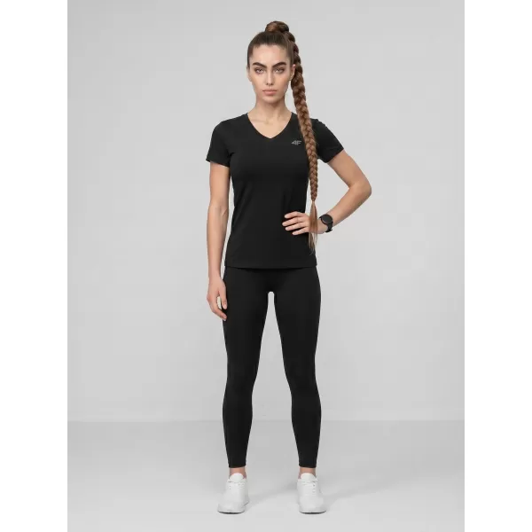  Damen-T-Shirt 4F WMM00TTSHF3307 TIEFSCHWARZ 