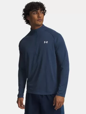 Herren-T-Shirt UNDER ARMOUR UA TECH TEXTURED 1/2 ZIP 1382797-498 BLAU
