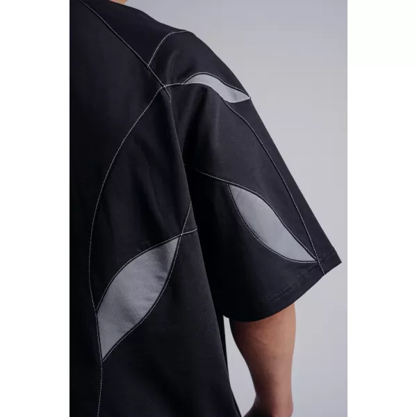  Übergroßes Pump-Cover-T-Shirt NEBBIA PRIMAL 871 SCHWARZ 