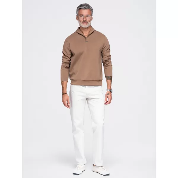  Herren-Sweatshirt OMBRE OM-SSNZ-0262 BRAUN 