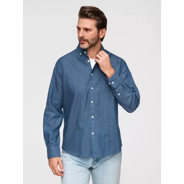  Herrenhemd OMBRE K702 BLAU 
