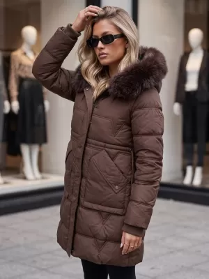 Damenjacke DSTREET TY5825 BRAUN