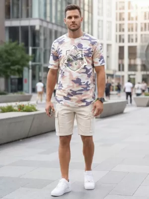 Herren-T-Shirt DSTREET NX2003R-BT-M BEIGE