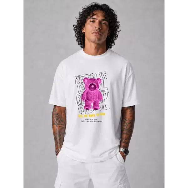 Herren-T-Shirt DSTREET NX1030R-WH-O WEIß 