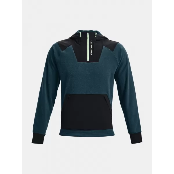  Herren-Sweatshirt UNDER ARMOUR UA RUSH FLEECE HOODIE 1366177-413 BLAU 