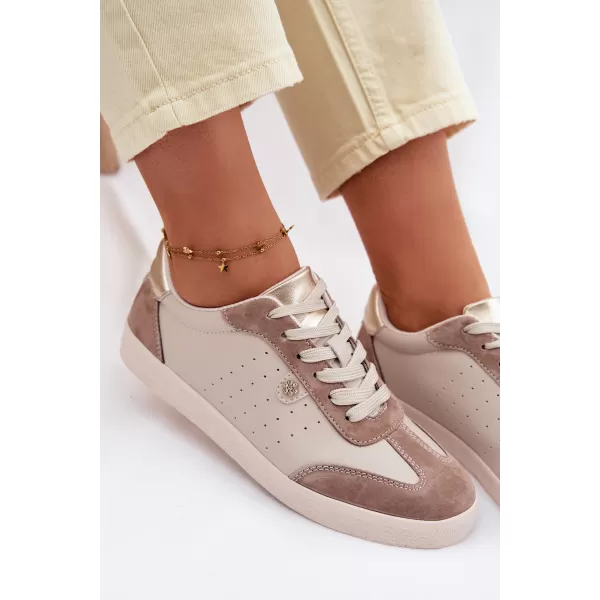  Damen-Sneaker S.BARSKI LR61-7091 BEIGE 