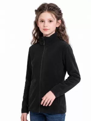 Fleece-Sweatshirt für Kinder ALPINE PRO SIUSO 4 SCHWARZ