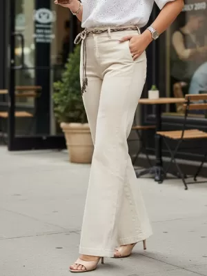 Damenhosen DSTREET UY3058 NATURFARBEN