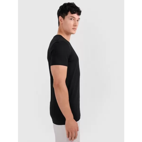  Herren-T-Shirt 4F RMM00TTSHM3248 TIEFSCHWARZ 