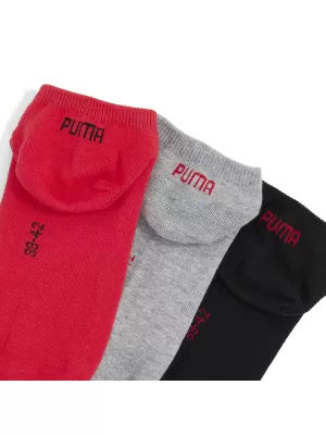Socken PUMA UNISEX SNEAKER PLAIN 3P 93862401 SCHWARZ/ROT