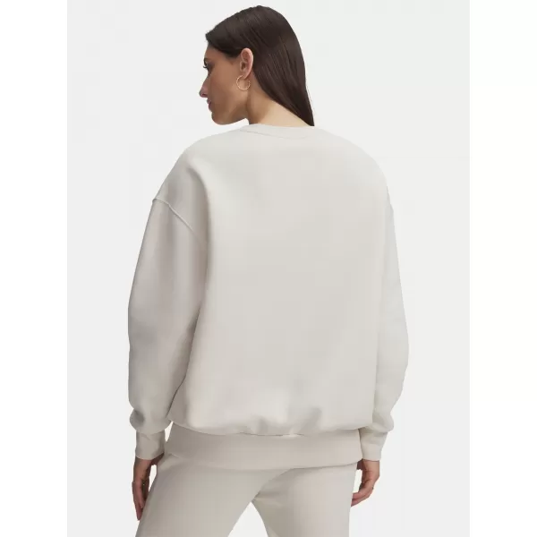  Damen-Sweatshirt UNDER ARMOUR ICON FLEECE OS CREW 1379475-110 WEIß 