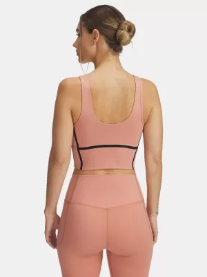 Damen-Tanktop UNDER ARMOUR MERIDIAN PIPED CROP TANK 6003529-696 ROSA
