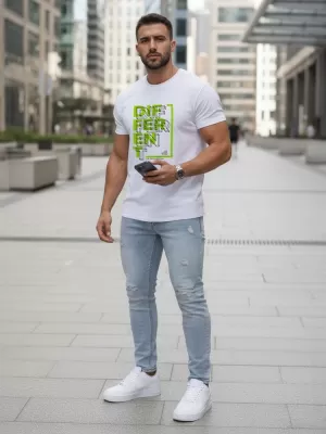 Herren-T-Shirt DSTREET NX5008R WEIß