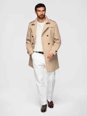 Herrenmantel OMBRE OM-COLC-0146 BEIGE