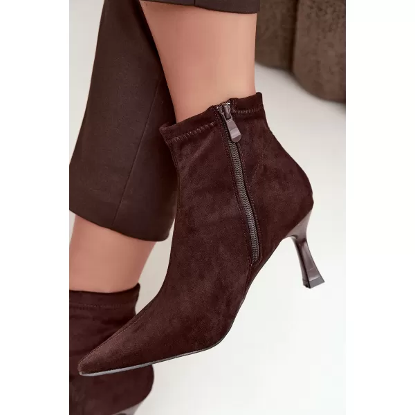  Damen-Stiefeletten BOTO 7107 BRAUN 