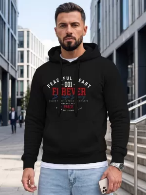 Herren-Sweatshirt DSTREET NX5150BX-03-09 SCHWARZ