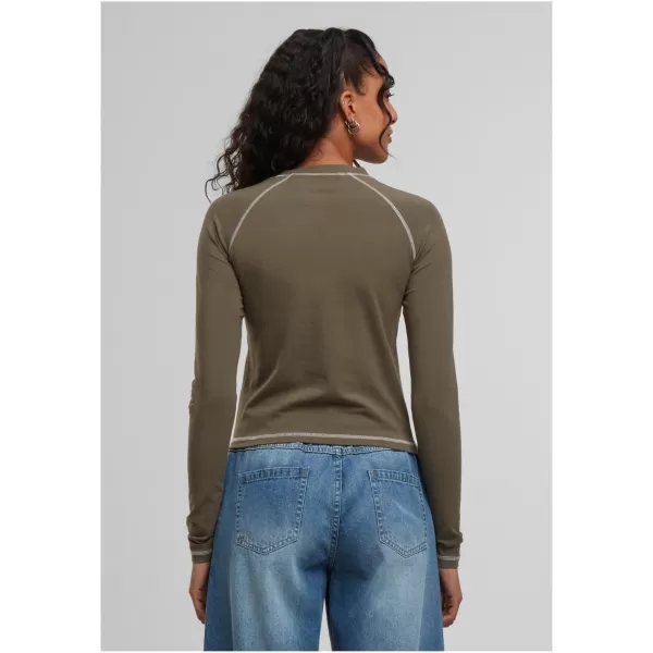 Damen-T-Shirt URBAN CLASSICS TB7730 OLIVE 