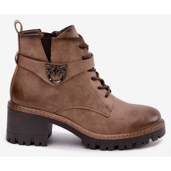  Damen-Stiefeletten BOTO ASA301-1 BRAUN 
