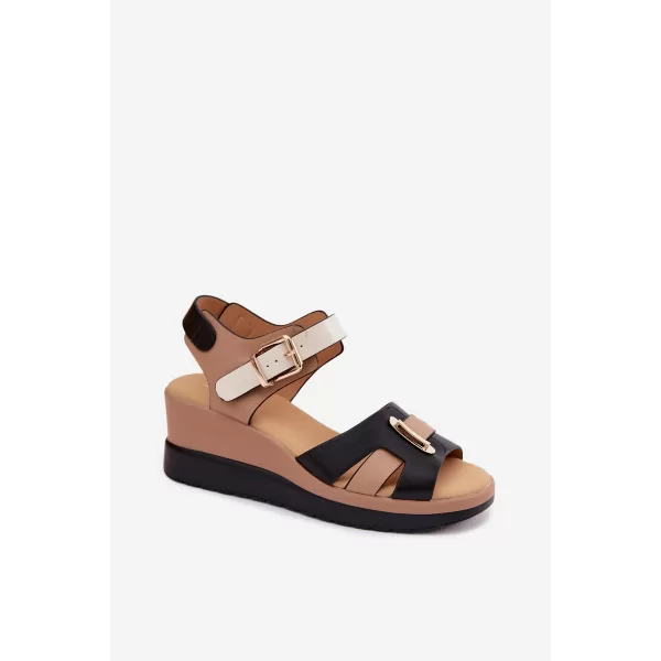  Damensandalen ARTIKER 58C0316 SCHWARZ/BEIGE 