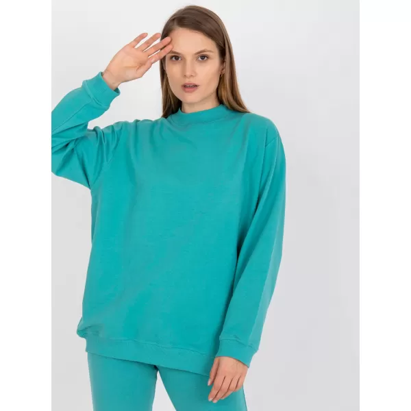  Damen-Sweatshirt BASIC FEEL GOOD AP-BL-A-R001 TÜRKIS 