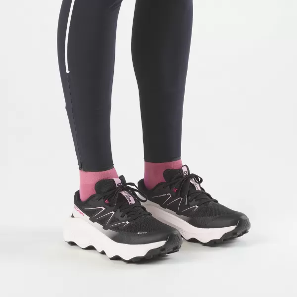  Damenschuhe SALOMON ULTRA FLOW 2 GORE-TEX L49299500 SCHWARZ/MORGENROSA/VANILLEEIS 