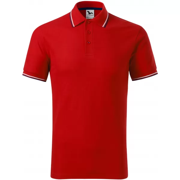  Herren-T-Shirt mit Kragen MALFINI FOCUS 232 ROT 