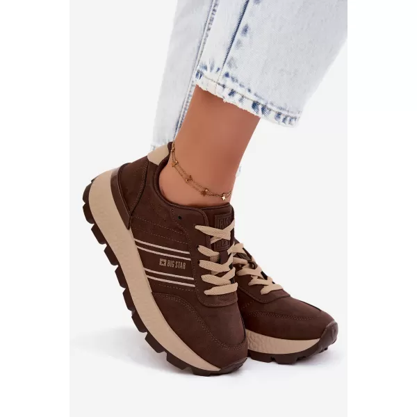  Damen-Sneaker BIG STAR SHOES UU274040 BRAUN/BEIGE 