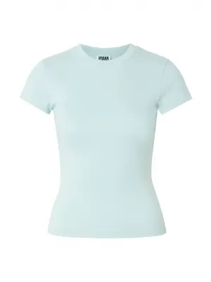 Damen-T-Shirt URBAN CLASSICS TB8569-23663 GEDÄMPFTES BLAU