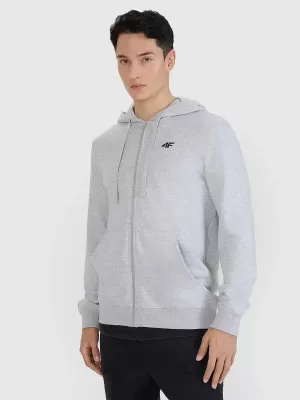 Herren-Sweatshirt 4F WMM00TSWSM1768 KALTE HELLGRAUE MELANGE
