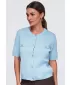 Damenbluse OMBRE OW-TS-E0084 BLAU