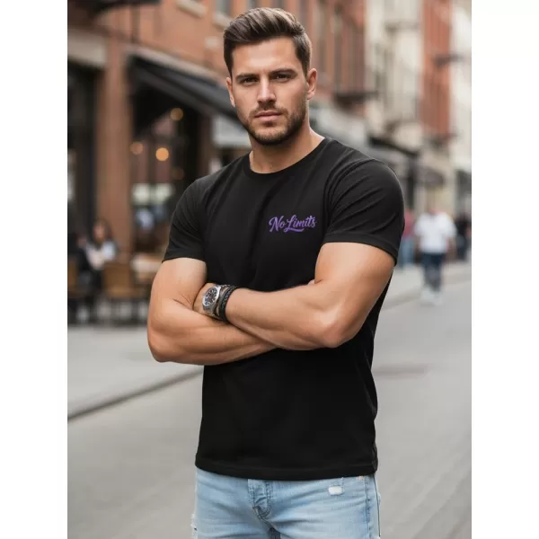  Herren-T-Shirt DSTREET NX0134R-BK SCHWARZ 