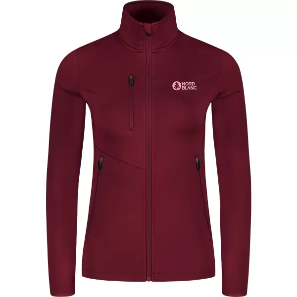  Powerfleece-Sweatshirt für Damen NORDBLANC CRISP NBSFL8338 BURGUND 