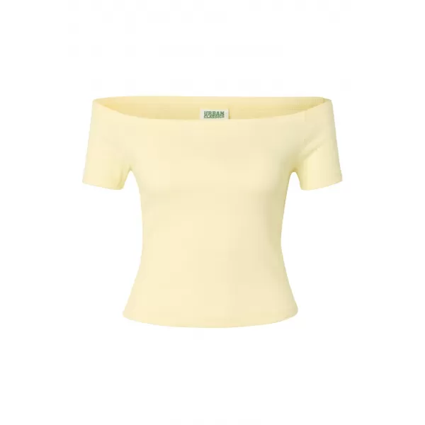  Damen-T-Shirt URBAN CLASSICS TB6184A-22222 ERRÖTETES ROSA/BLASSGELB 
