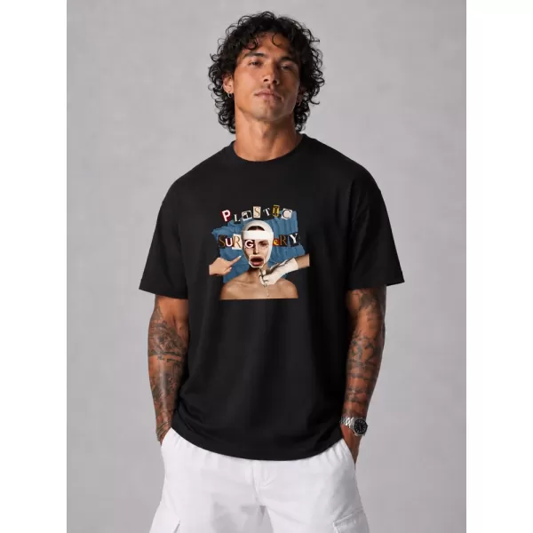  Herren-T-Shirt DSTREET NX1038R-BK-O SCHWARZ 