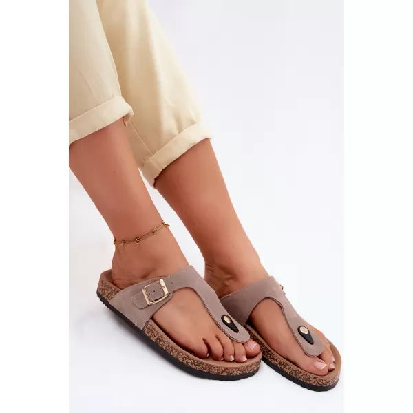  Damen-Flip-Flops BOTO 26SD21-101 BEIGE 