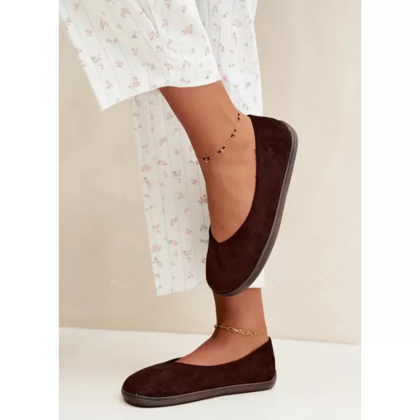  Ballerinas für Damen BOTO 9877 SCHOKOLADE 