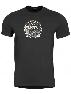 Herren-T-Shirt PENTAGON AGERON NO MOUNTAIN HIGH ENOUGH K09012-NM SCHWARZ