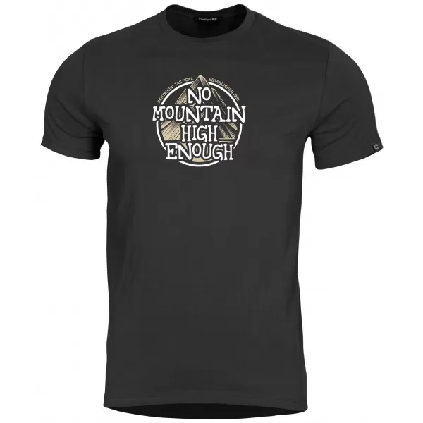  Herren-T-Shirt PENTAGON AGERON NO MOUNTAIN HIGH ENOUGH K09012-NM SCHWARZ 