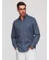 Herrenhemd OMBRE OM-SHCS-0134 BLAU