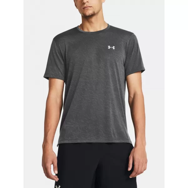  Herren-T-Shirt UNDER ARMOUR LAUNCH CAMO SHORTSLEEVE 1386681-025 GRAU 