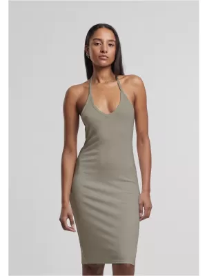 Kleid URBAN CLASSICS TB7547-18328 BLASSES OLIV