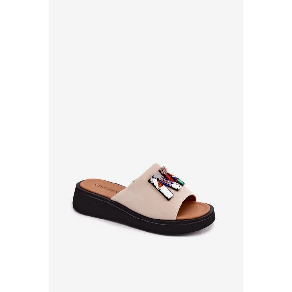  Damenhausschuhe VINCEZA 66942 BEIGE 
