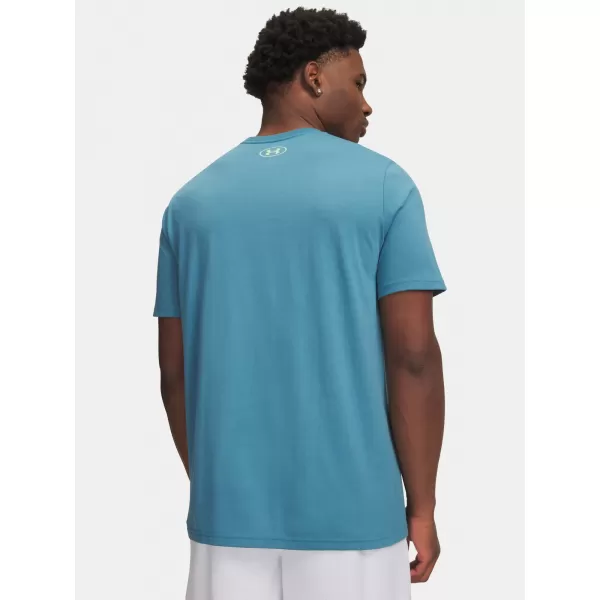  Herren-T-Shirt UNDER ARMOUR TEAM ISSUE WORDMARK SS 1329582-466 BLAU 