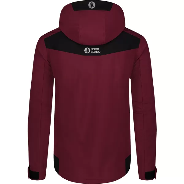  Wasserdichte Herrenjacke NORDBLANC OVERLOOK NBSSM8315 BURGUND 