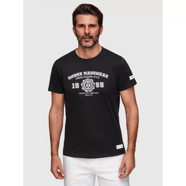  Herren-T-Shirt OMBRE OM-TSPT-0269 SCHWARZ 