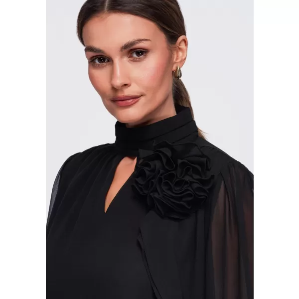  Damenbluse OMBRE OW-TS-E0085 SCHWARZ 