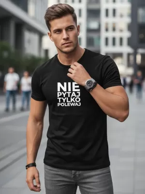 Herren-T-Shirt DSTREET NX0113R-BK SCHWARZ